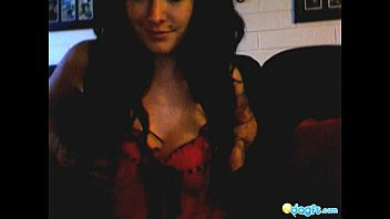 Play Horny emo cam girl caressing her tits