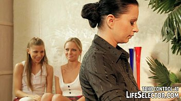 Play A dominating teacher gives a painful lesson for her students