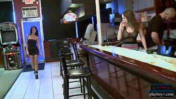 Play Bartending job interview turns into a hot threesome