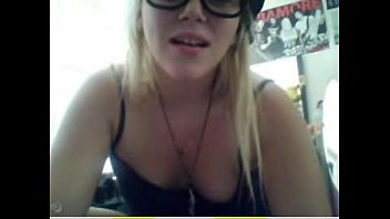Play Chubby Blonde College Teen With Glasses Shows Tits