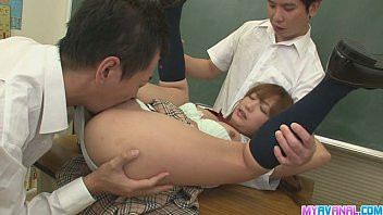 Play Two Guys Fuck Sana Tight Holes In Class