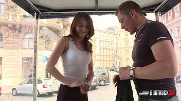 Play Kate Ross getting a taste of big cock in public