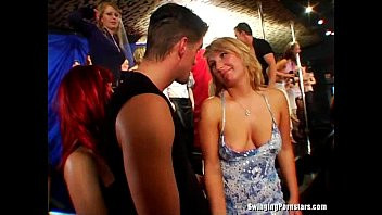 Play Club chicks fuck in public