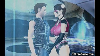 Play Foxy 3D cartoon babe sucks cock and gets fucked hard