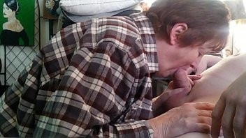 Play 60yo Mother gives Blowjob to Real 30yo Son