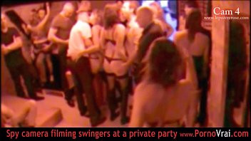 Play French Swinger party in a private club part 04