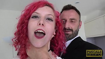 Play Redhead UK teen roughly banged and throat fucked