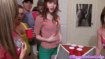 Play Crazy college babes drilled at dorm party