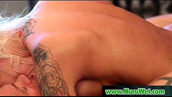 Play Slippery nuru massage with skinny teen 28